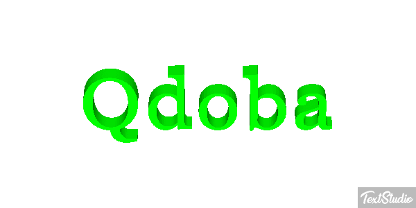 Qdoba Text effect