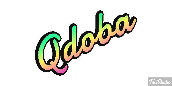 Qdoba Text effect
