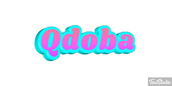 Qdoba Text effect