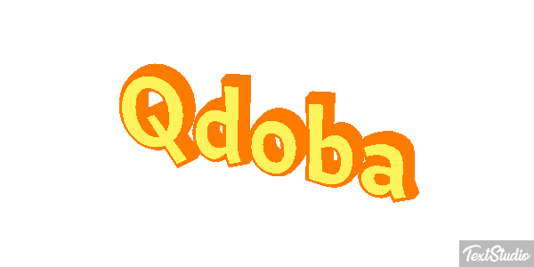 Qdoba Text effect