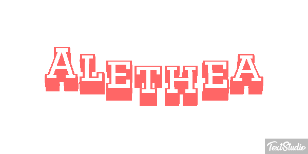 Alethea Text effect