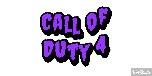 Call of Duty 4 Текстовый эффект