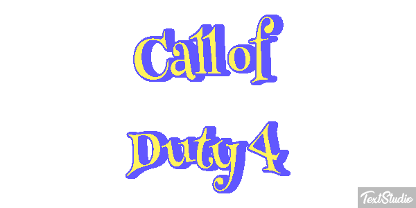 Call of Duty 4 Текстовый эффект