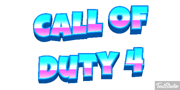 Call of Duty 4 Текстовый эффект