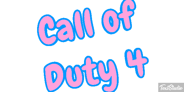 Call of Duty 4 Текстовый эффект