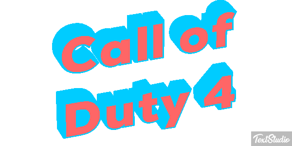 Call of Duty 4 Текстовый эффект