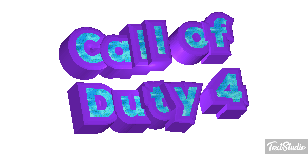 Call of Duty 4 Текстовый эффект