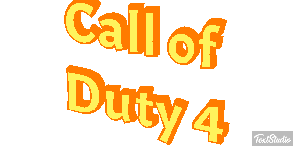 Call of Duty 4 Текстовый эффект
