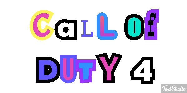Call of Duty 4 Текстовый эффект