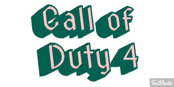 Call of Duty 4 Текстовый эффект
