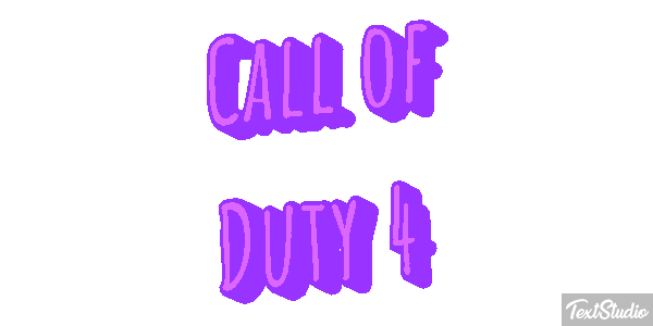Call of Duty 4 Текстовый эффект