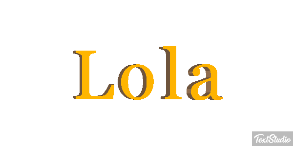 Lola Text effect