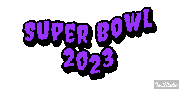 Super Bowl 2023 Efecto de texto