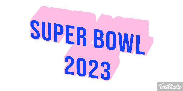 Super Bowl 2023 Efecto de texto