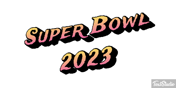 Super Bowl 2023 Efecto de texto