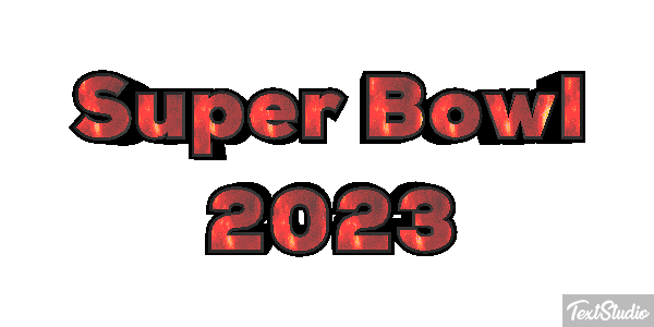 Super Bowl 2023 Efecto de texto