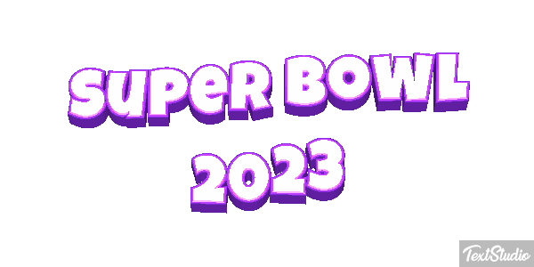 Super Bowl 2023 Efecto de texto
