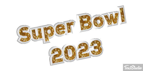 Super Bowl 2023 Efecto de texto