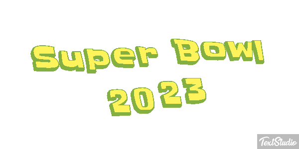 Super Bowl 2023 Efecto de texto