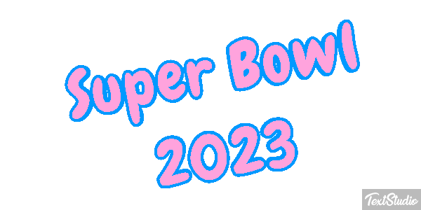 Super Bowl 2023 Efecto de texto