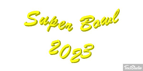 Super Bowl 2023 Efecto de texto
