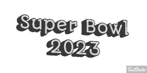 Super Bowl 2023 Efecto de texto