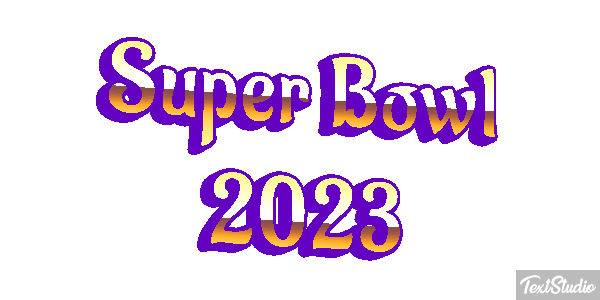 Super Bowl 2023 Efecto de texto