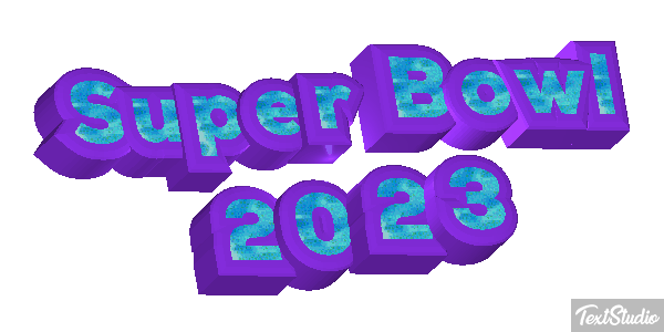 Super Bowl 2023 Efecto de texto
