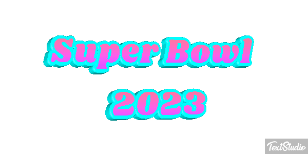 Super Bowl 2023 Efecto de texto