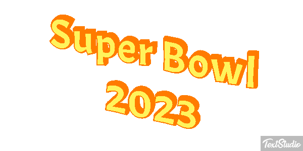 Super Bowl 2023 Efecto de texto