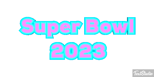 Super Bowl 2023 Efecto de texto