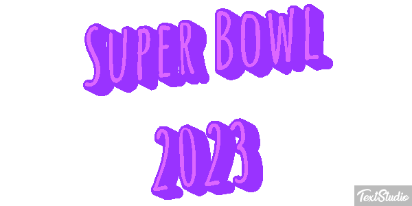 Super Bowl 2023 Efecto de texto