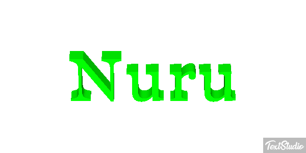 Nuru Efecto de texto