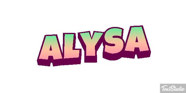 Alysa Effet de texte