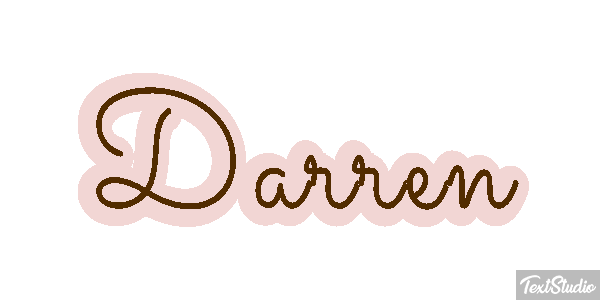 Darren Текстовый эффект