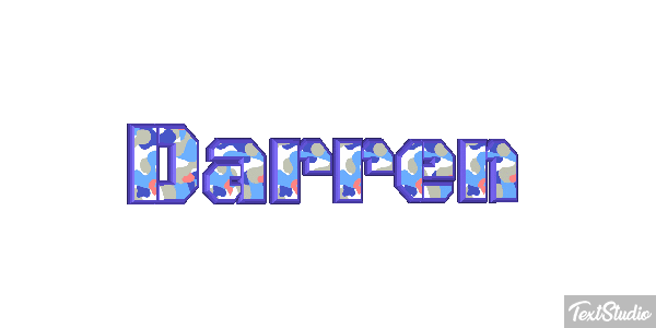 Darren Текстовый эффект