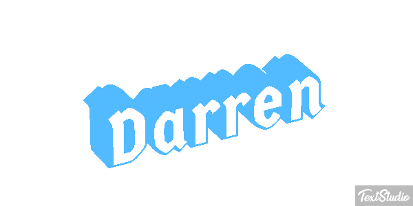 Darren Текстовый эффект