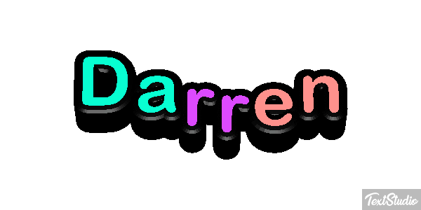 Darren Текстовый эффект