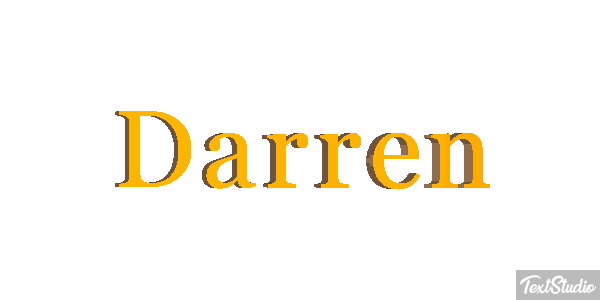 Darren Текстовый эффект