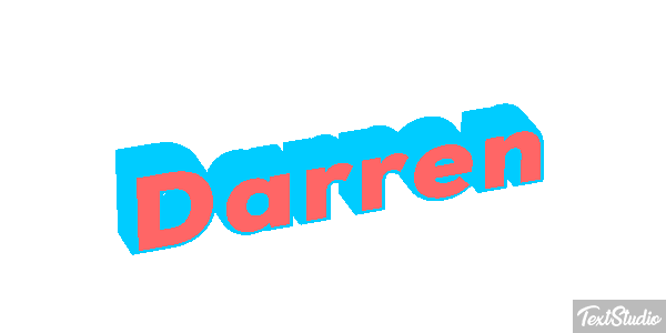 Darren Текстовый эффект