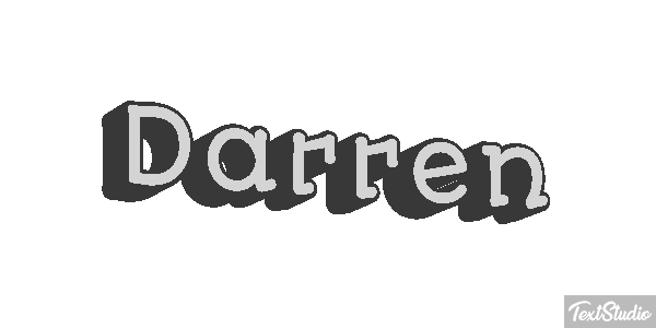 Darren Текстовый эффект