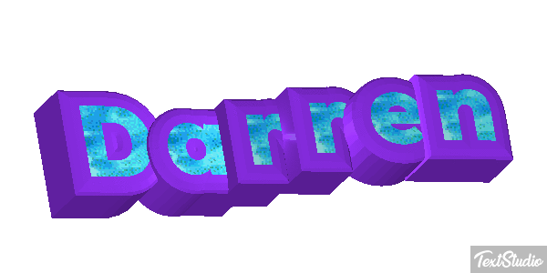 Darren Текстовый эффект