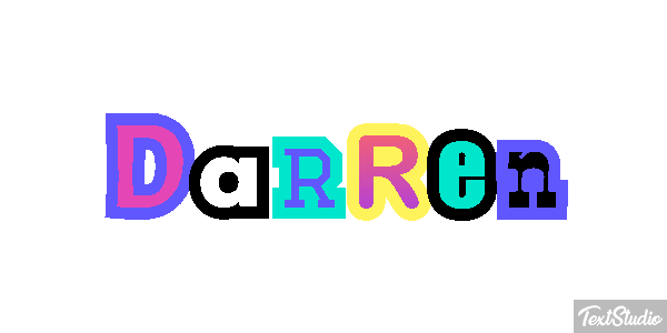 Darren Текстовый эффект