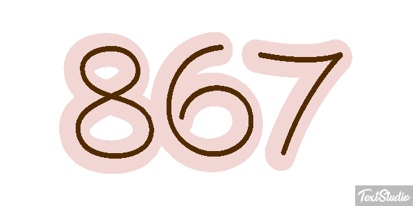 867 Текстовый эффект