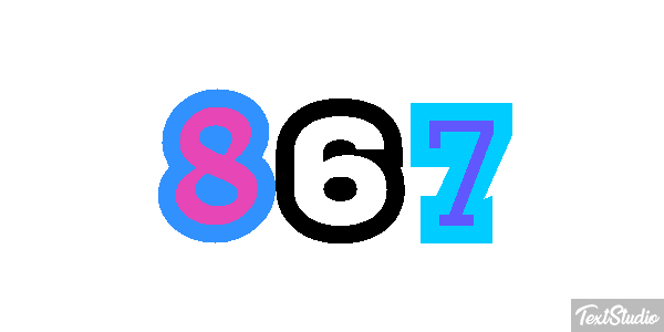867 Текстовый эффект