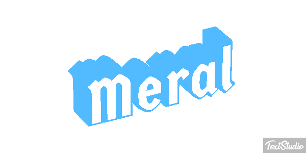 Meral Efekt tekstowy