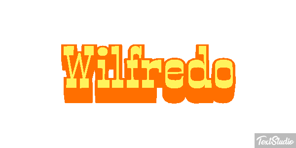 Wilfredo Text effect
