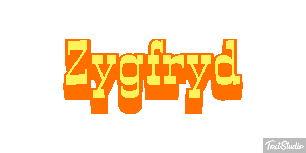 Zygfryd テキスト効果