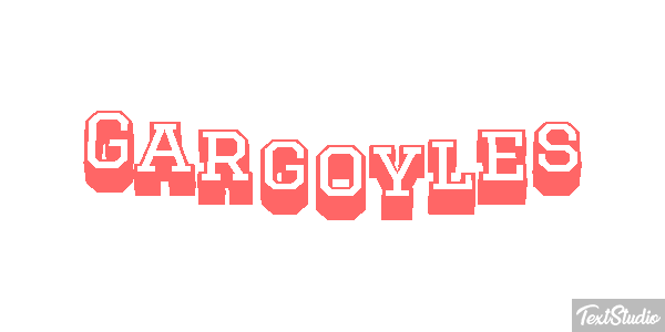 Gargoyles Текстовый эффект