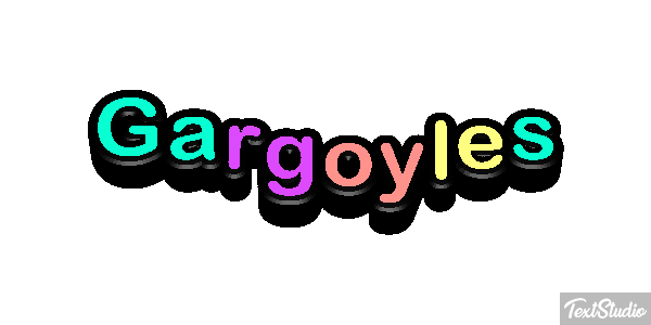 Gargoyles Текстовый эффект